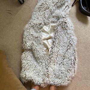 Faux fur vest